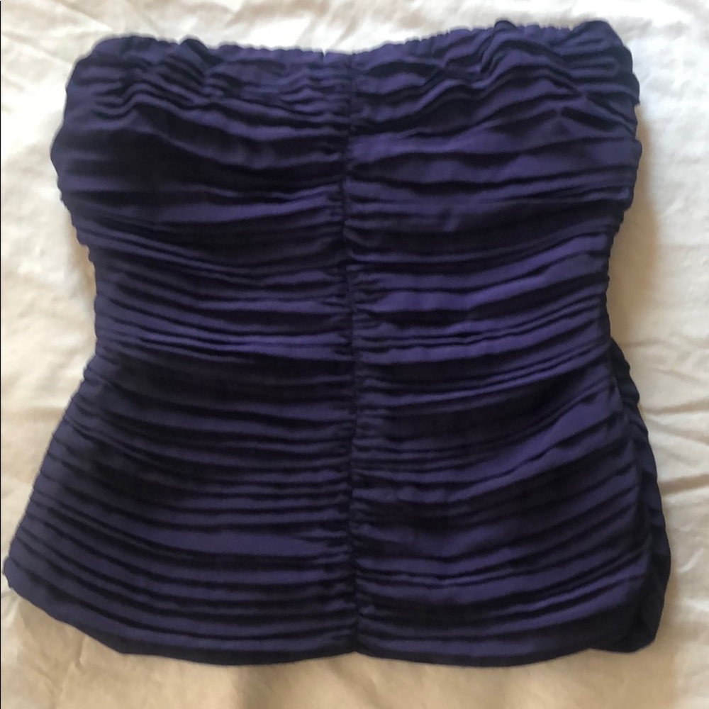 Purple Strapless Top